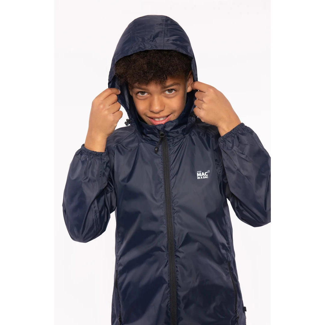 Mac in a Sac Origin Mini Packable Waterproof Jacket - Navy-MAC IN A SAC-Little Giant Kidz