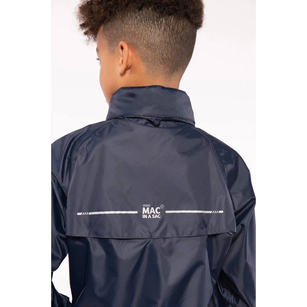 Mac in a Sac Origin Mini Packable Waterproof Jacket - Navy-MAC IN A SAC-Little Giant Kidz