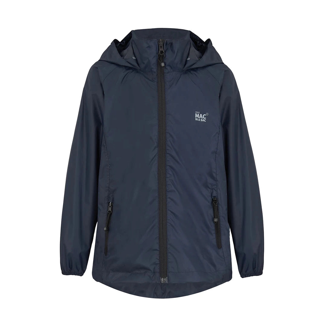 Mac in a Sac Origin Mini Packable Waterproof Jacket - Navy-MAC IN A SAC-Little Giant Kidz