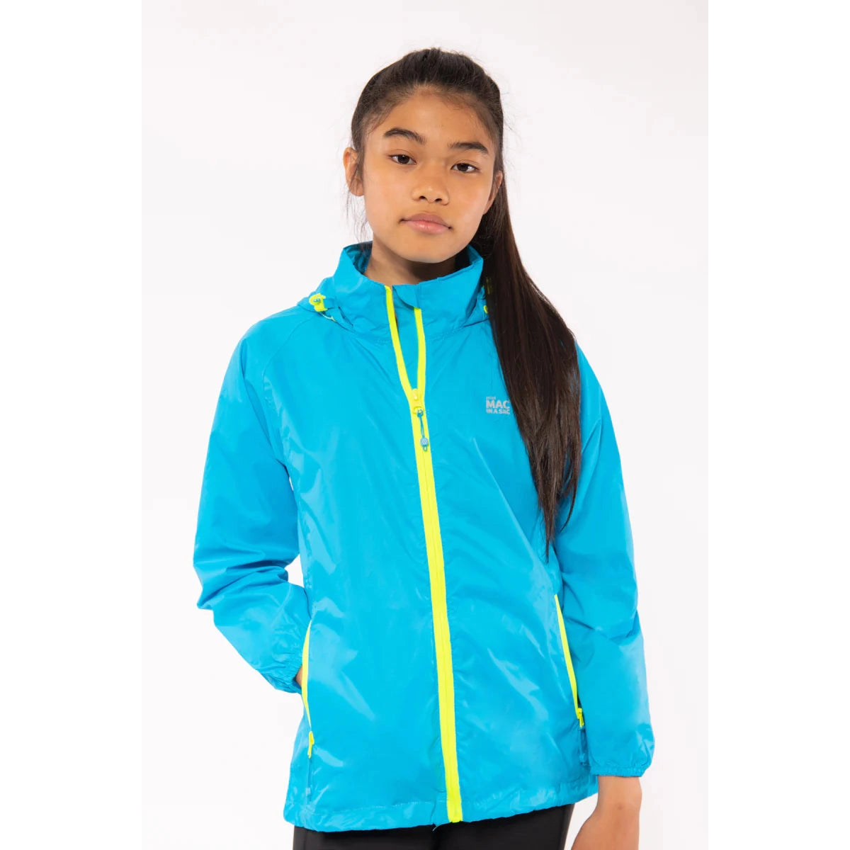 Mac in a Sac Origin Mini Packable Waterproof Jacket - Neon Blue-MAC IN A SAC-Little Giant Kidz