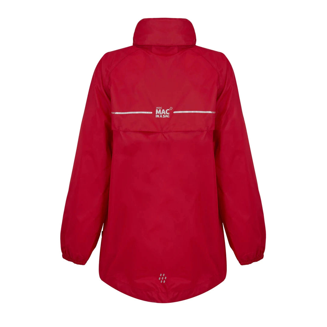 Mac in a Sac Origin Mini Packable Waterproof Jacket - Red-MAC IN A SAC-Little Giant Kidz