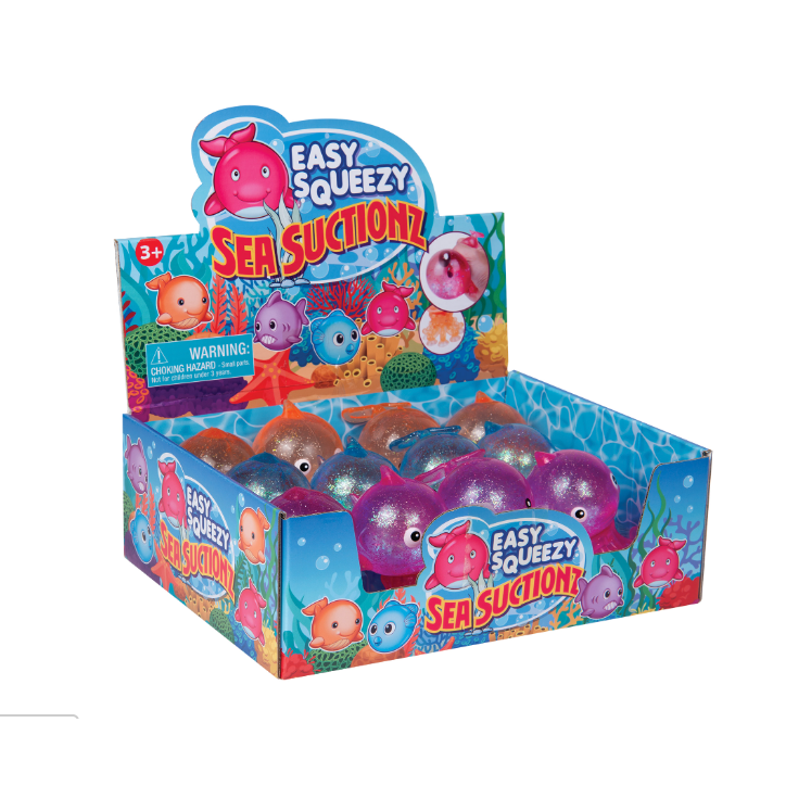 Master Toys Easy Squeezy Sea Suctionz - Squishy Sea Life Balls-Master Toys-Little Giant Kidz