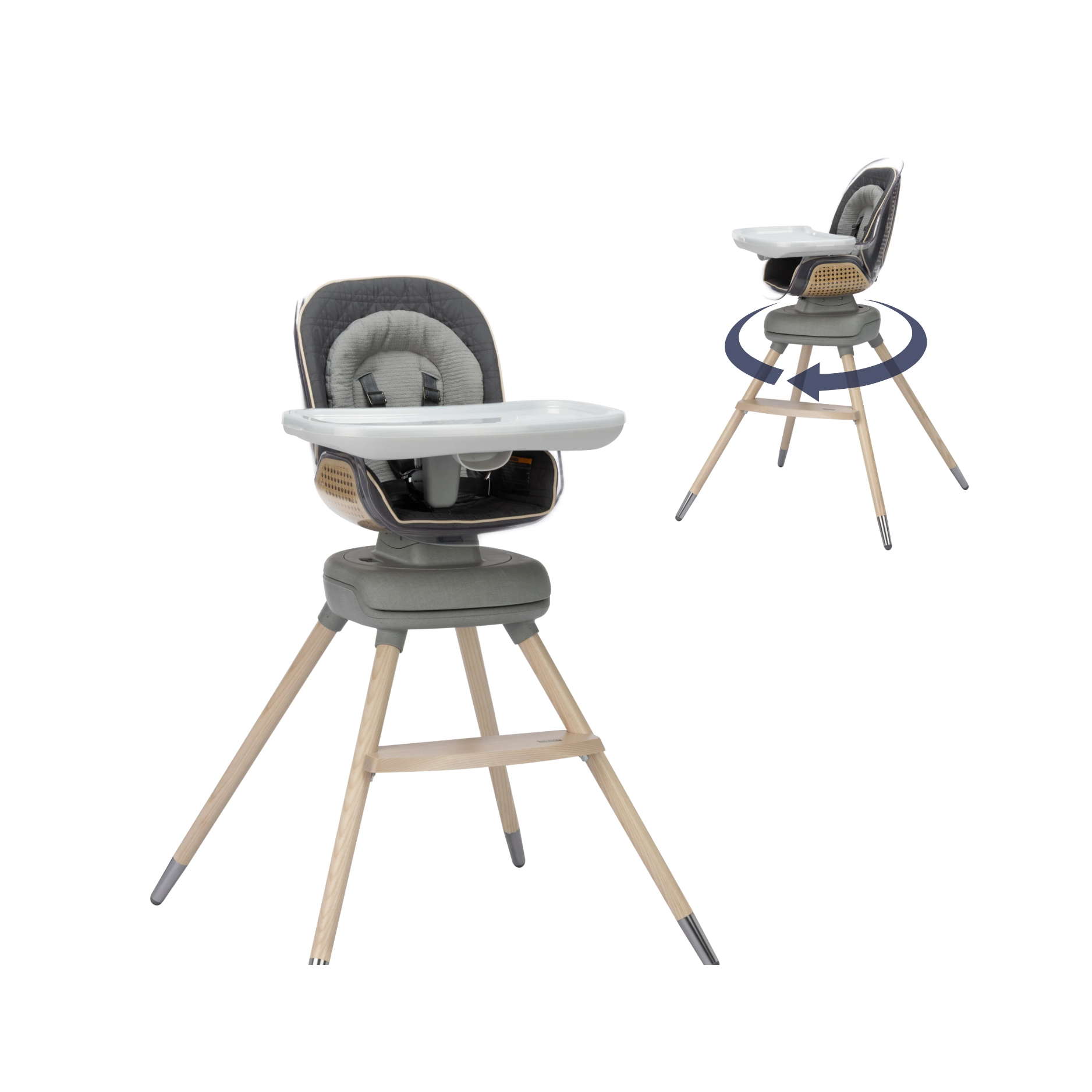 Maxi-Cosi Kiskadee 360° Rotating High Chair - Onyx Heritage-MAXI-COSI-Little Giant Kidz