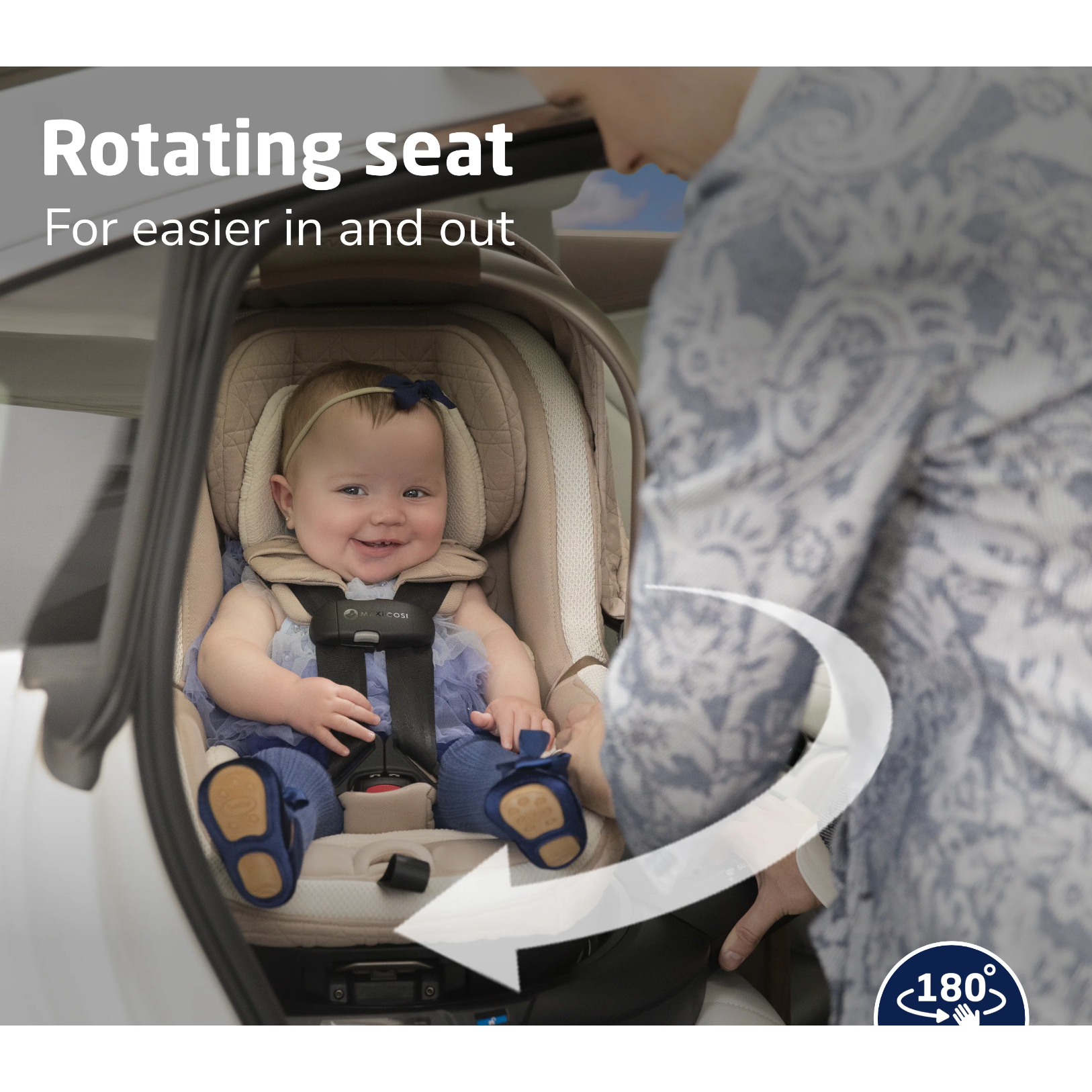 Maxi-Cosi Peri™ 180° Rotating Infant Car Seat - Natural Heritage-MAXI-COSI-Little Giant Kidz