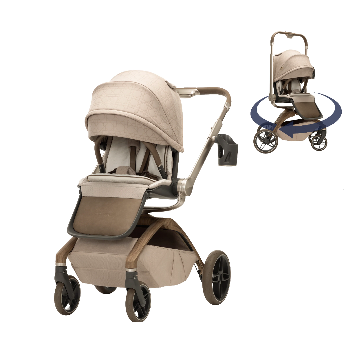 Maxi-Cosi Tana 360° Rotating Modular Stroller - Natural Heritage-MAXI-COSI-Little Giant Kidz