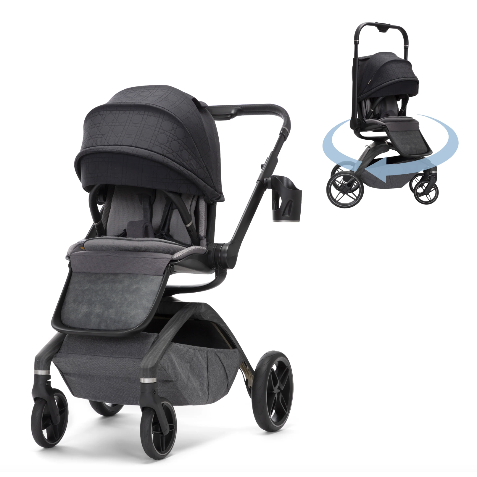 Maxi-Cosi Tana 360° Rotating Modular Stroller - Onyx Heritage-MAXI-COSI-Little Giant Kidz