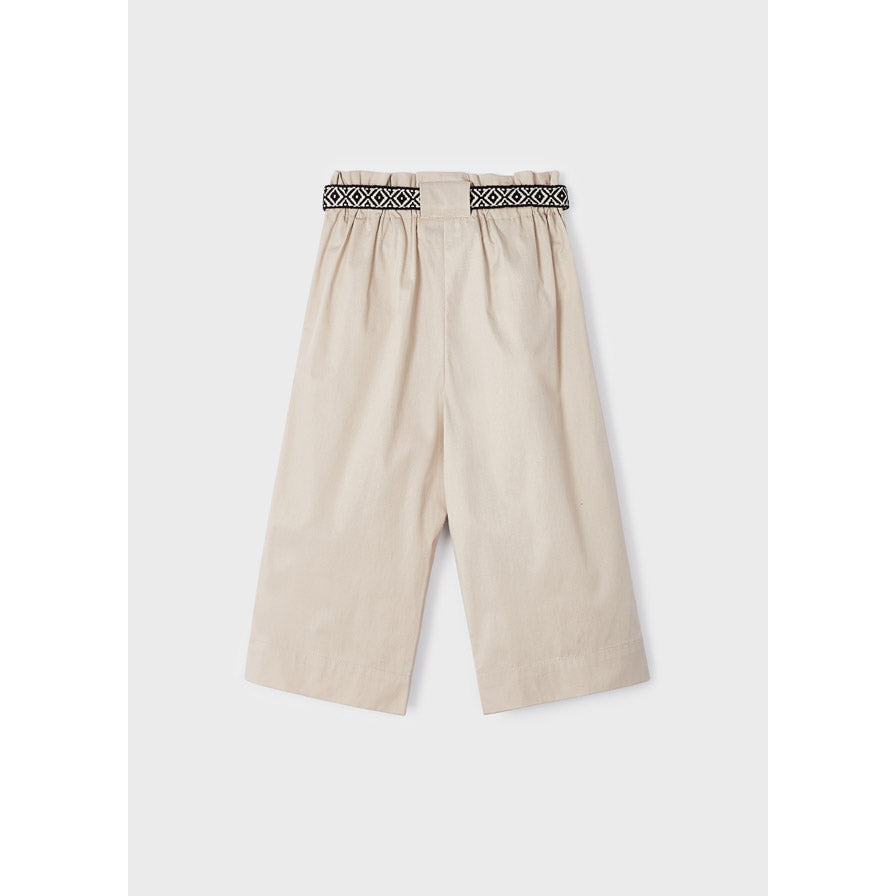 Mayoral Almond Cropped Pants & Belt Set-MAYORAL-Little Giant Kidz