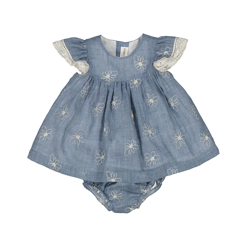 Mayoral Bluestone Dress-MAYORAL-Little Giant Kidz