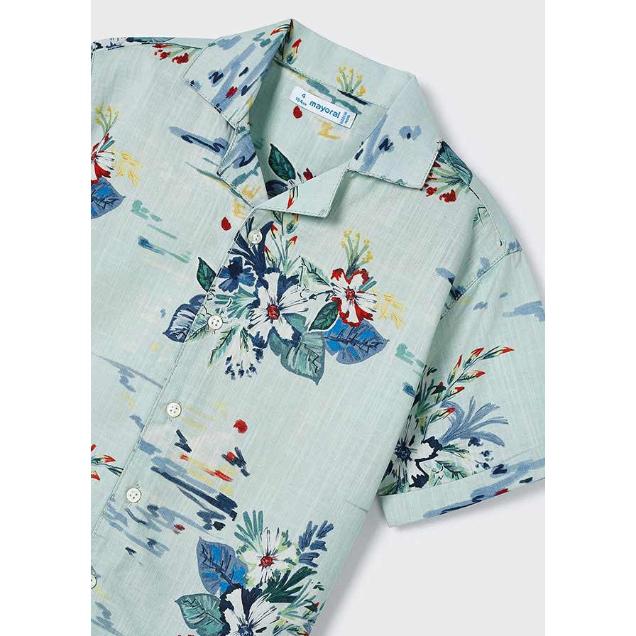 Mayoral Botanic Button Down Shirt-MAYORAL-Little Giant Kidz