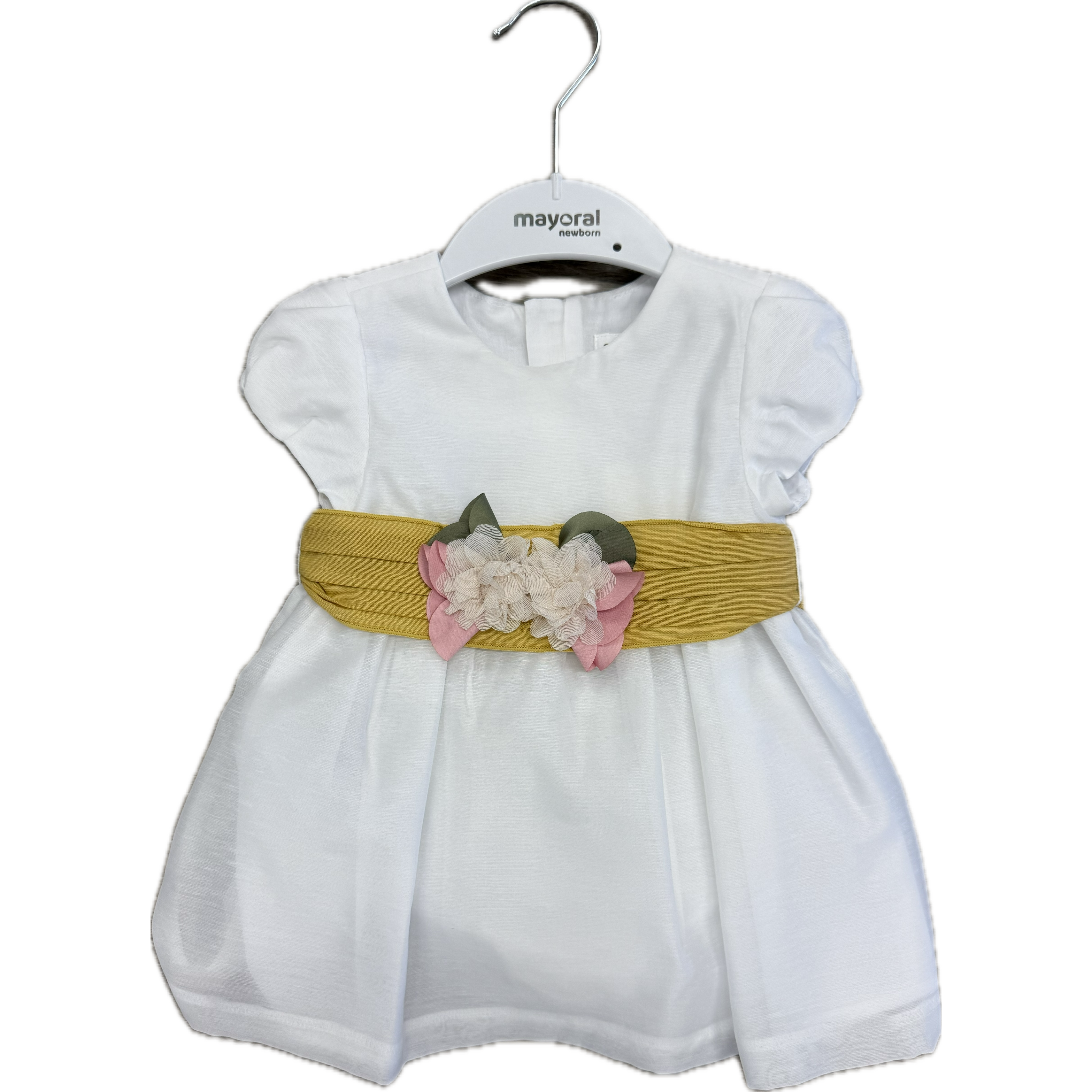 Mayoral Cream Dress-MAYORAL-Little Giant Kidz