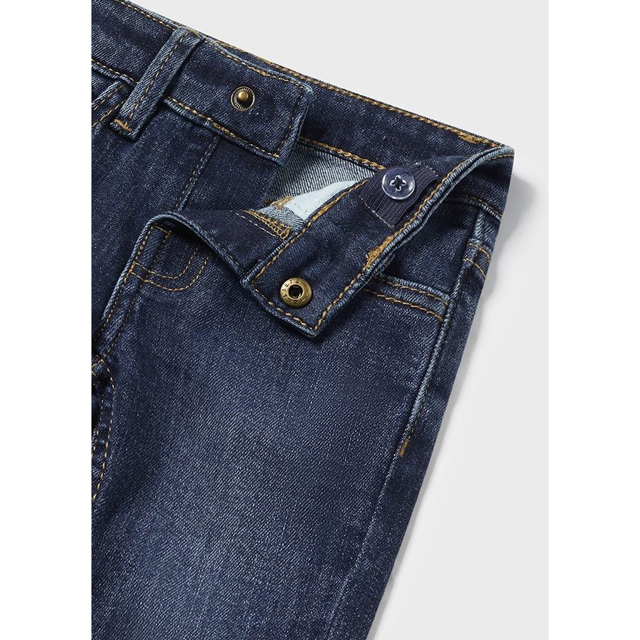 Mayoral Dark Wash Basic Slim Denim Jeans-MAYORAL-Little Giant Kidz