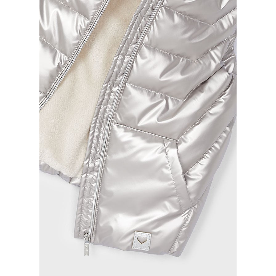 Mayoral Gold White Quilted Vest-MAYORAL-Little Giant Kidz