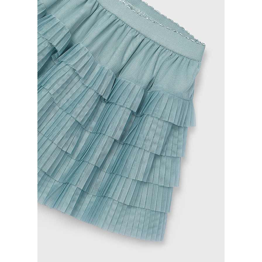 Mayoral Jade Pleated Tulle Skirt-MAYORAL-Little Giant Kidz