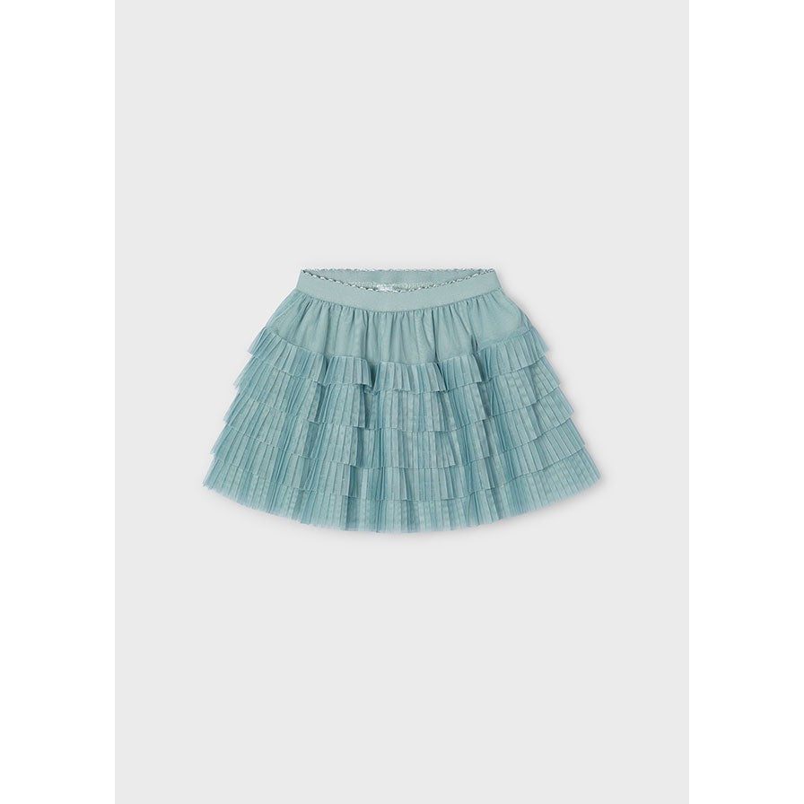 Mayoral Jade Pleated Tulle Skirt-MAYORAL-Little Giant Kidz