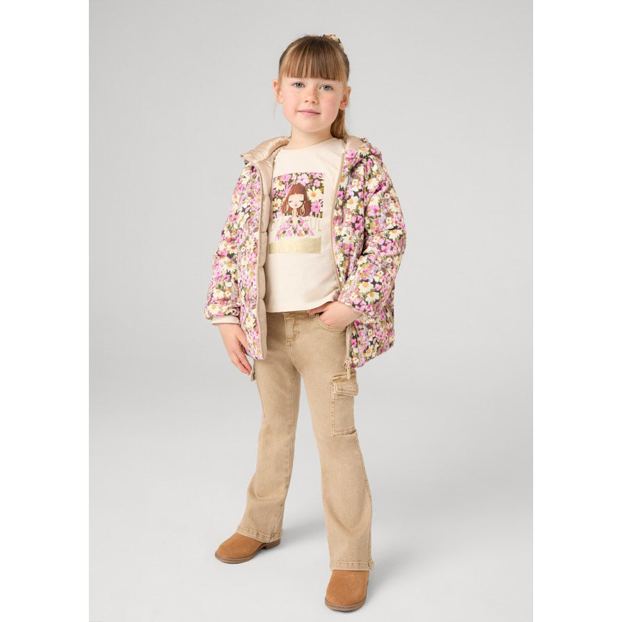 Mayoral Light Brown Flared Pants with Pockets-MAYORAL-Little Giant Kidz