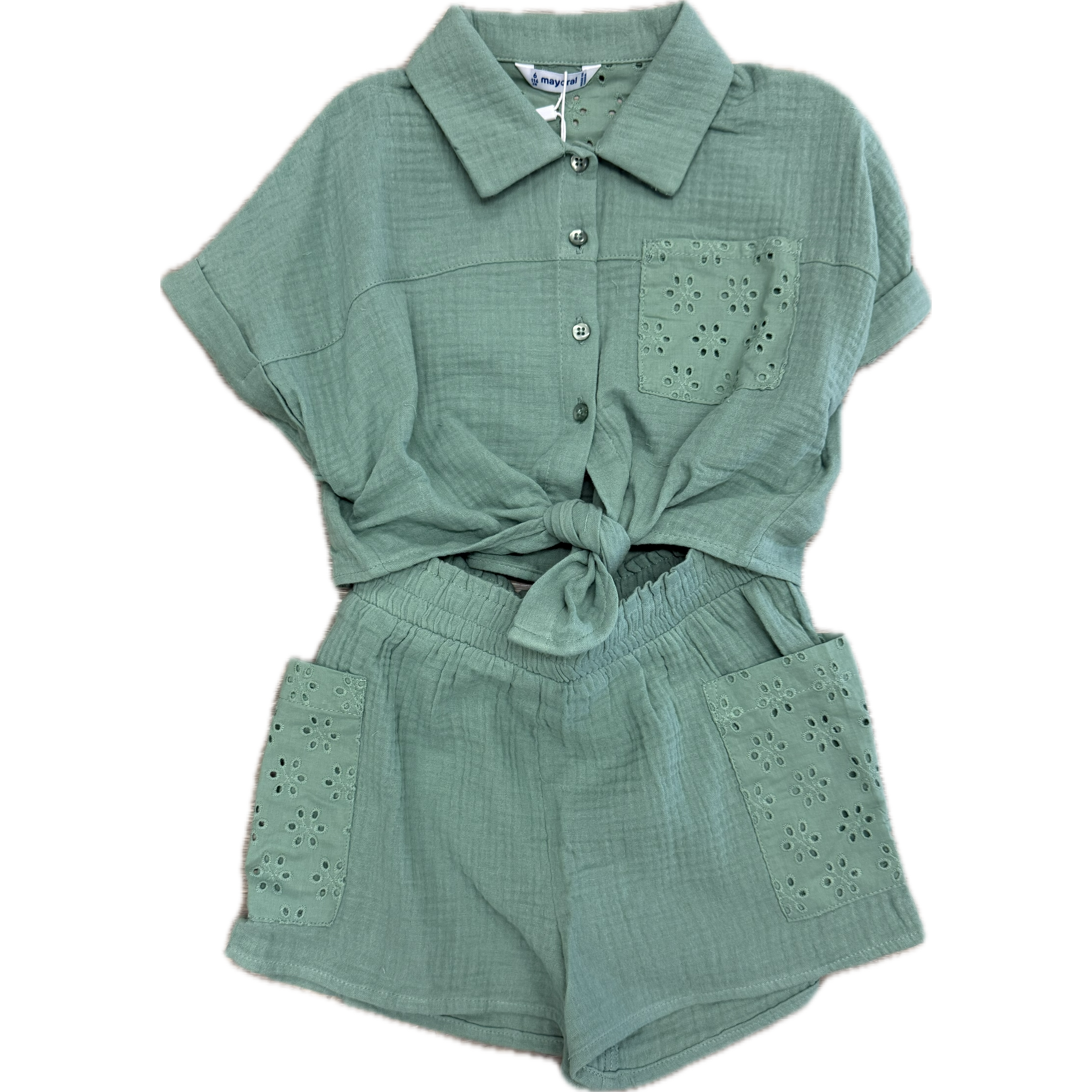 Mayoral Mint Short Set-MAYORAL-Little Giant Kidz