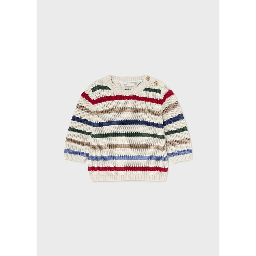 Mayoral Multicolor Stripe Sweater-MAYORAL-Little Giant Kidz