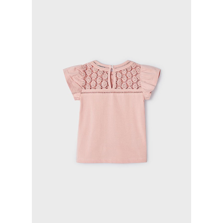 Mayoral Nude Crochet Style Top-MAYORAL-Little Giant Kidz