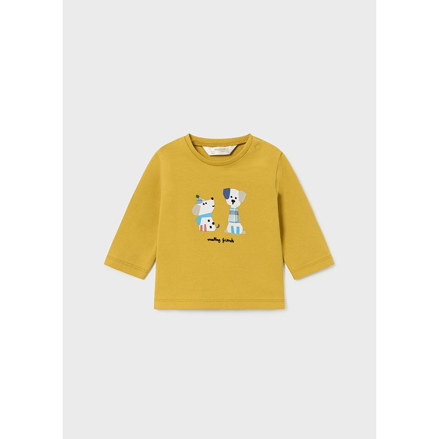 Mayoral Ruff Ruff Friends Long Sleeve Tee-MAYORAL-Little Giant Kidz