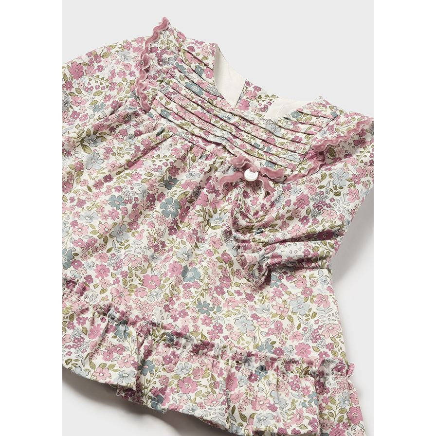 Mayoral Ruffle Floral Print Dress-MAYORAL-Little Giant Kidz