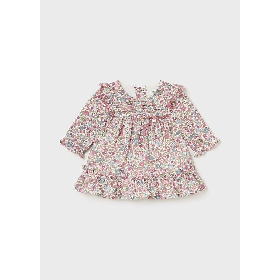 Mayoral Ruffle Floral Print Dress-MAYORAL-Little Giant Kidz