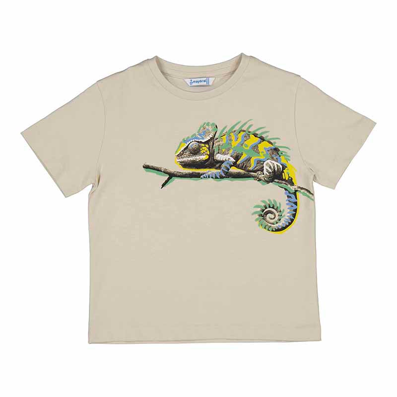 Mayoral Short Sleeve Cuarzo Lizzard Shirt-MAYORAL-Little Giant Kidz