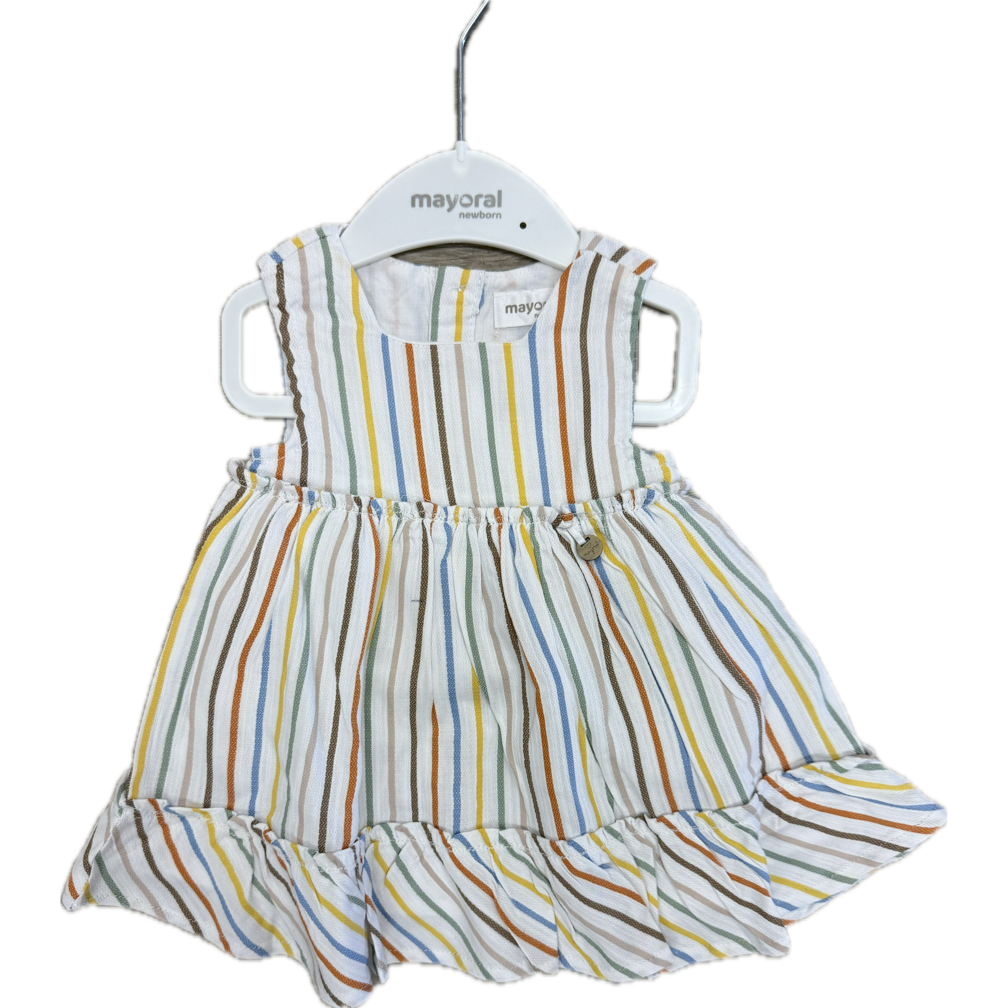 Mayoral Striped Dress-MAYORAL-Little Giant Kidz