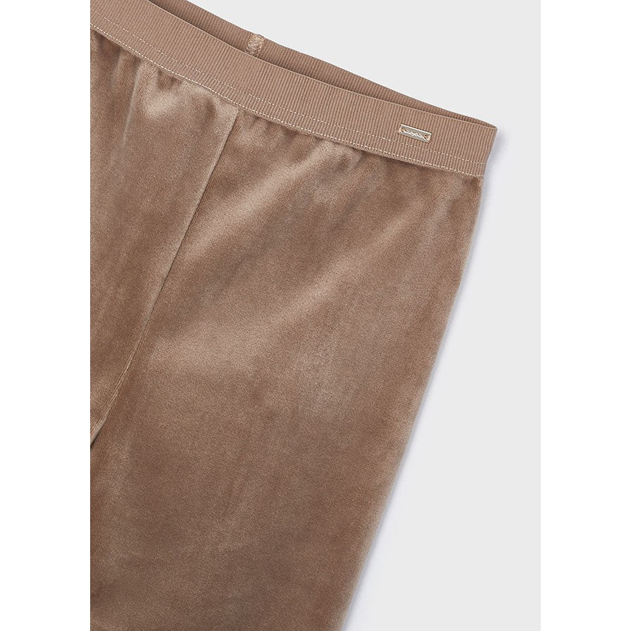 Mayoral Velvet Leggings - Camel-MAYORAL-Little Giant Kidz