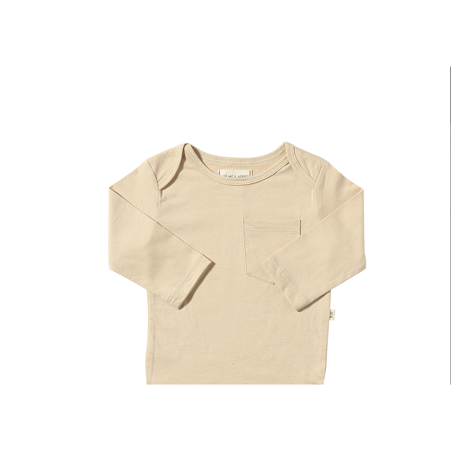 Me & Henry Solid Tan Tellico Onesie-ME & HENRY-Little Giant Kidz