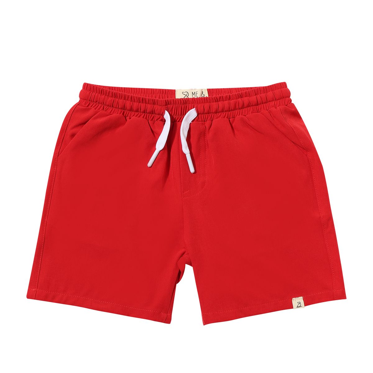 Me & Henry Splash Swim Shorts- Red-ME & HENRY-Little Giant Kidz