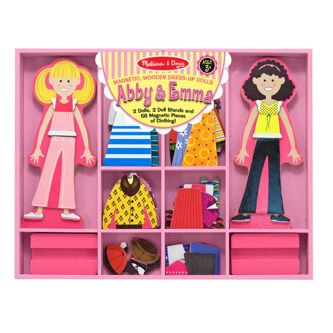 Melissa & Doug Abby & Emma Magnetic Pretend Play-MELISSA & DOUG-Little Giant Kidz