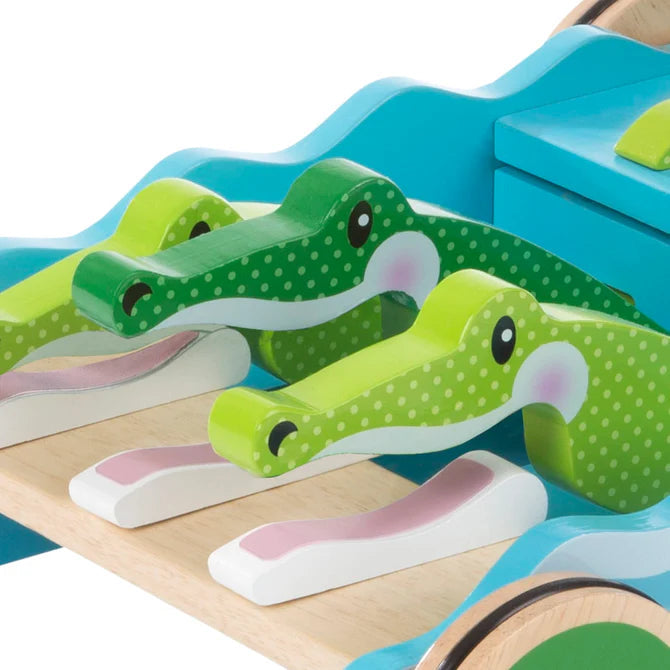 Melissa & Doug First Play Chomp & Clack Alligator Push Toy-MELISSA & DOUG-Little Giant Kidz