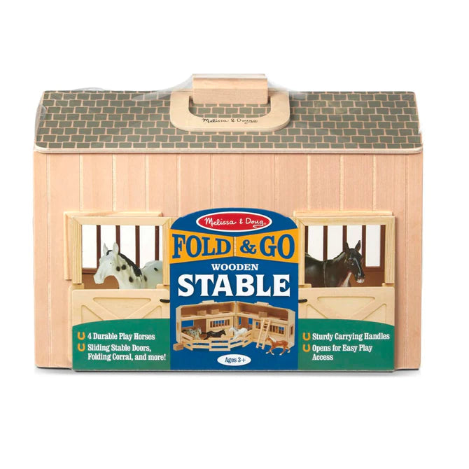 Melissa & Doug Fold & Go Stable-MELISSA & DOUG-Little Giant Kidz