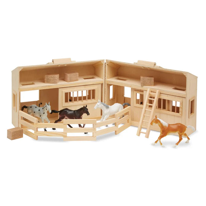 Melissa & Doug Fold & Go Stable-MELISSA & DOUG-Little Giant Kidz