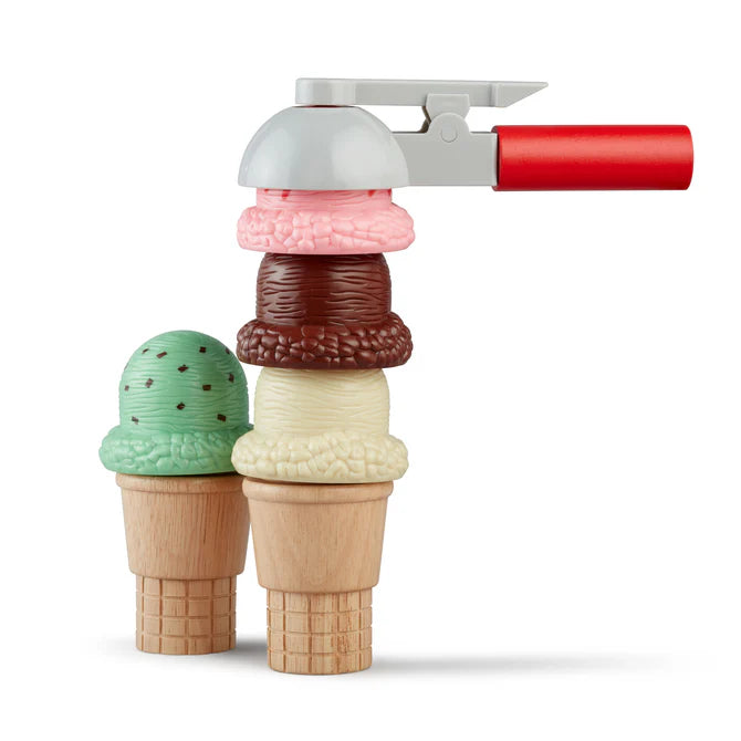 Melissa & Doug Scoop & Stack Ice Cream Cone Magnetic Play Set-MELISSA & DOUG-Little Giant Kidz