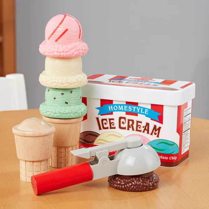 Melissa & Doug Scoop & Stack Ice Cream Cone Magnetic Play Set-MELISSA & DOUG-Little Giant Kidz