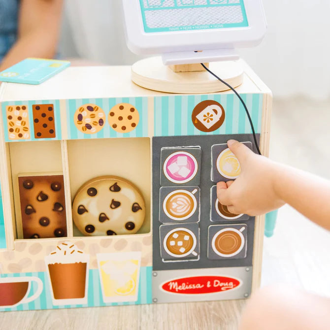 Melissa & Doug Wooden Cafe Barista Coffee Shop-MELISSA & DOUG-Little Giant Kidz