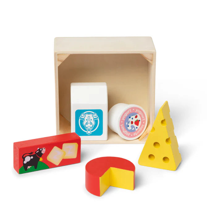 Melissa & Doug Wooden Food Groups Play Set - Dairy-MELISSA & DOUG-Little Giant Kidz