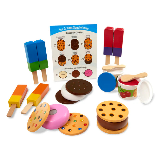 Melissa & Doug Wooden Frozen Treats Play Set-MELISSA & DOUG-Little Giant Kidz