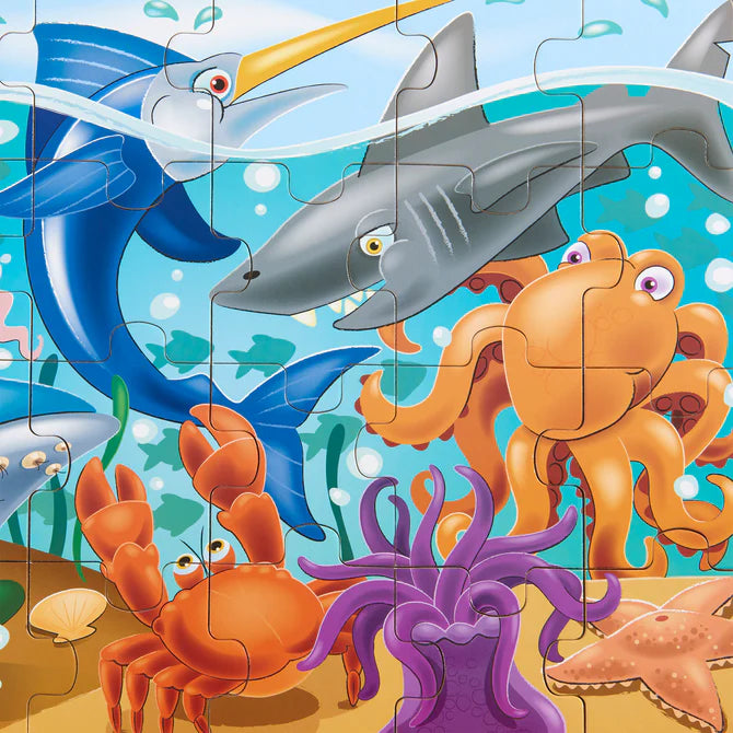 Melissa & Doug Wooden Jigsaw Puzzle - Under the Sea (24 Pieces)-MELISSA & DOUG-Little Giant Kidz