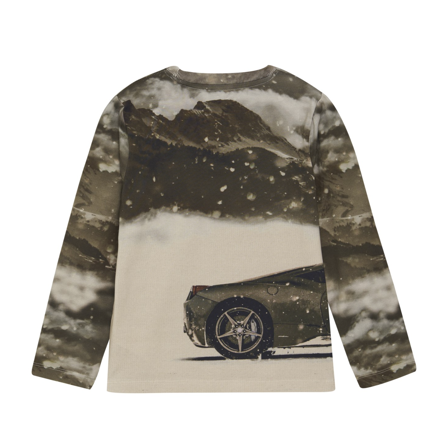 Minymo Long Sleeve Car Shirt - Sepia-MINYMO-Little Giant Kidz