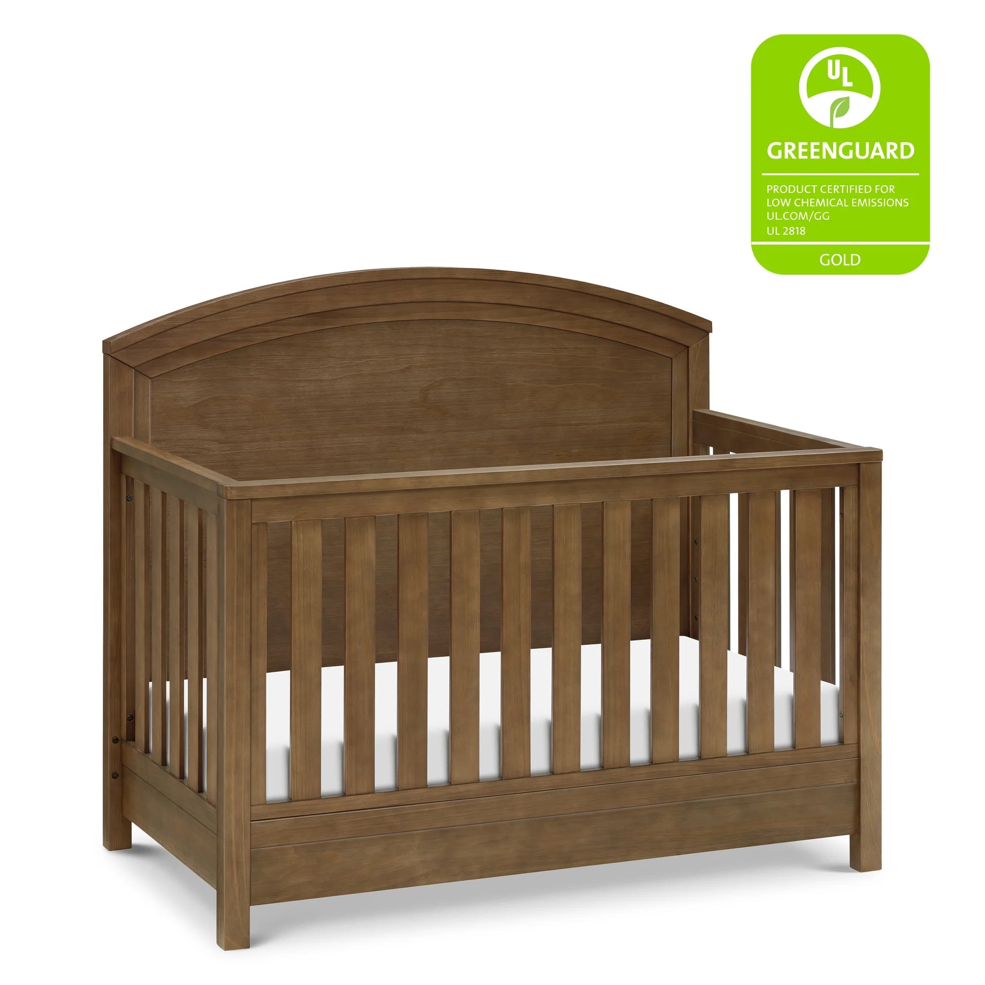 Monogram Hemsted 4-in-1 Convertible Crib - Walnut Driftwood-MONOGRAM-Little Giant Kidz