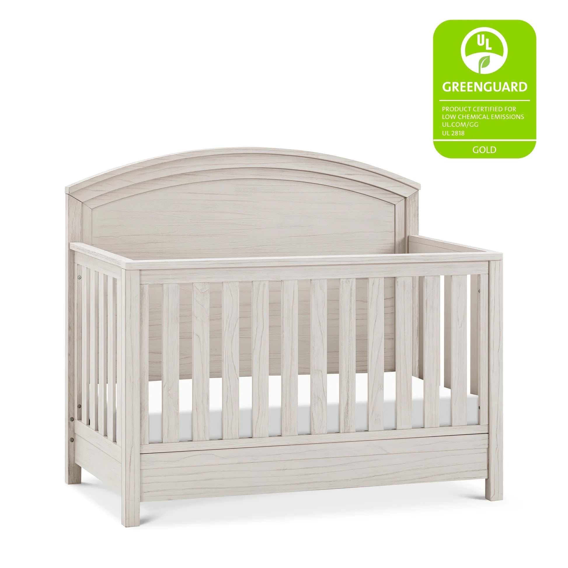 Monogram Hemsted 4-in-1 Convertible Crib - White Driftwood-MONOGRAM-Little Giant Kidz