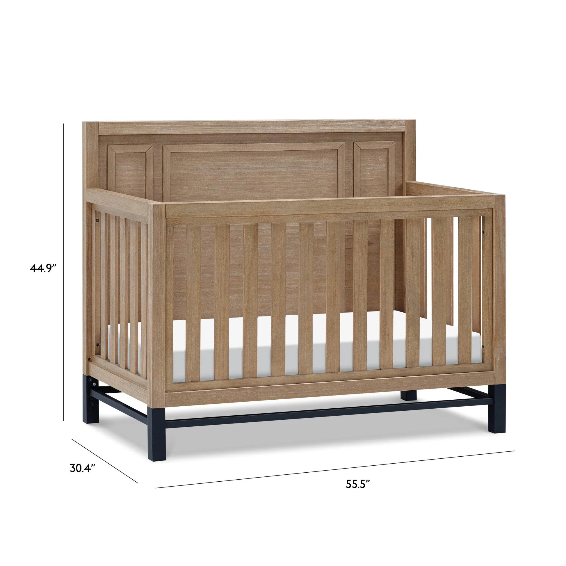 Monogram Newbern 4-in-1 Convertible Crib - Driftwood-MONOGRAM-Little Giant Kidz