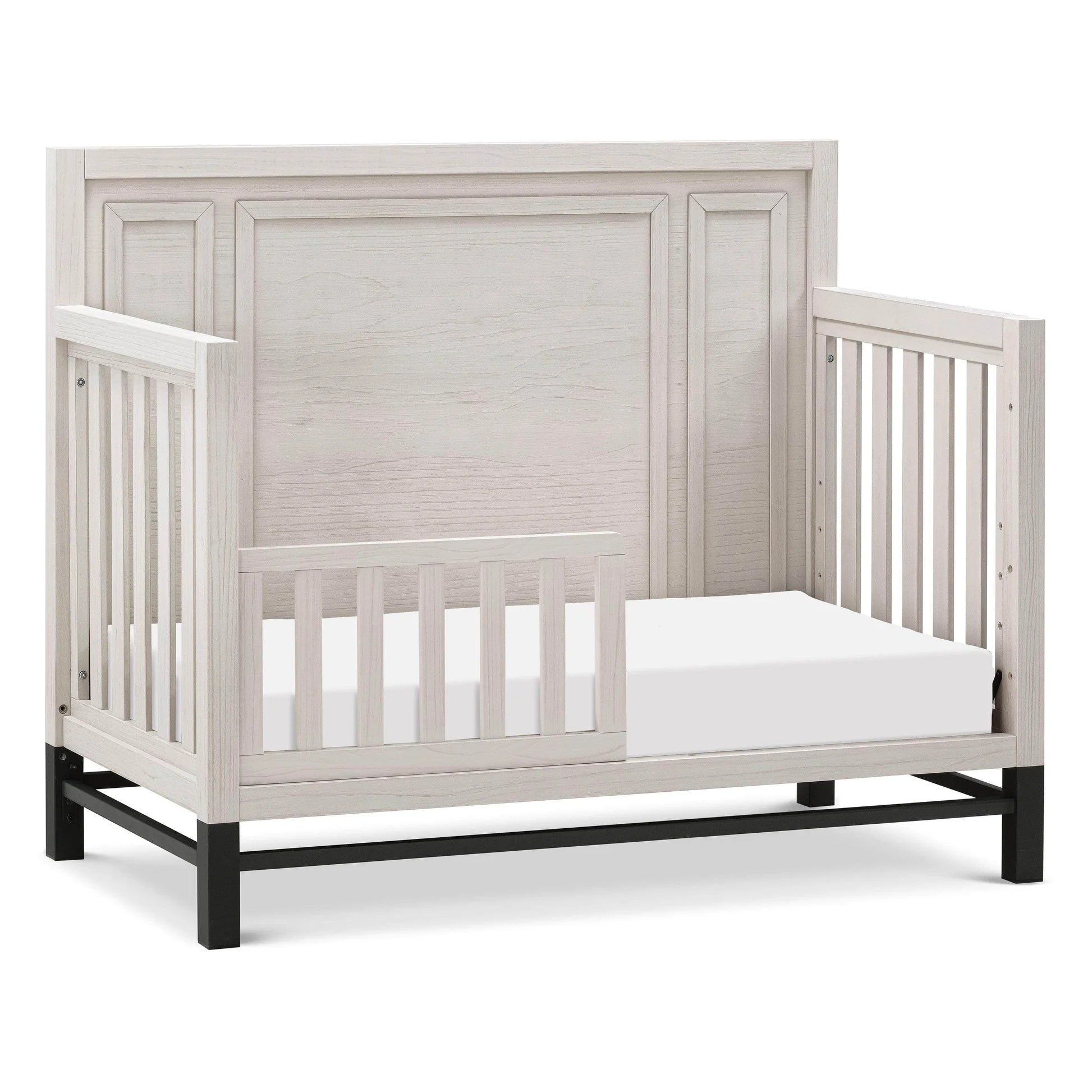 Monogram Newbern 4-in-1 Convertible Crib - White Driftwood-MONOGRAM-Little Giant Kidz