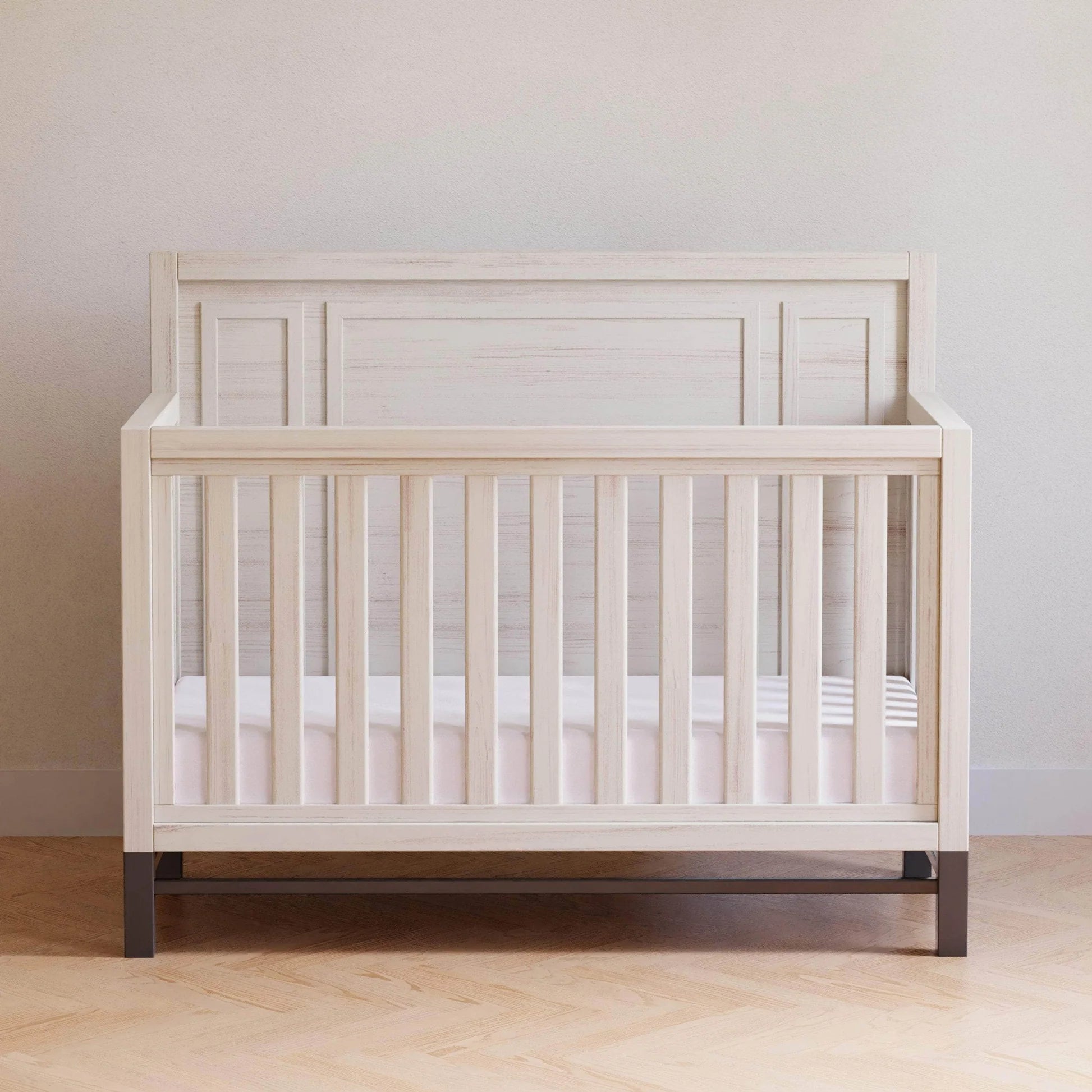 Monogram Newbern 4-in-1 Convertible Crib - White Driftwood-MONOGRAM-Little Giant Kidz