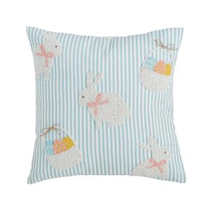 Mud Pie Basket Bunny Easter Pillow-MUD PIE-Little Giant Kidz