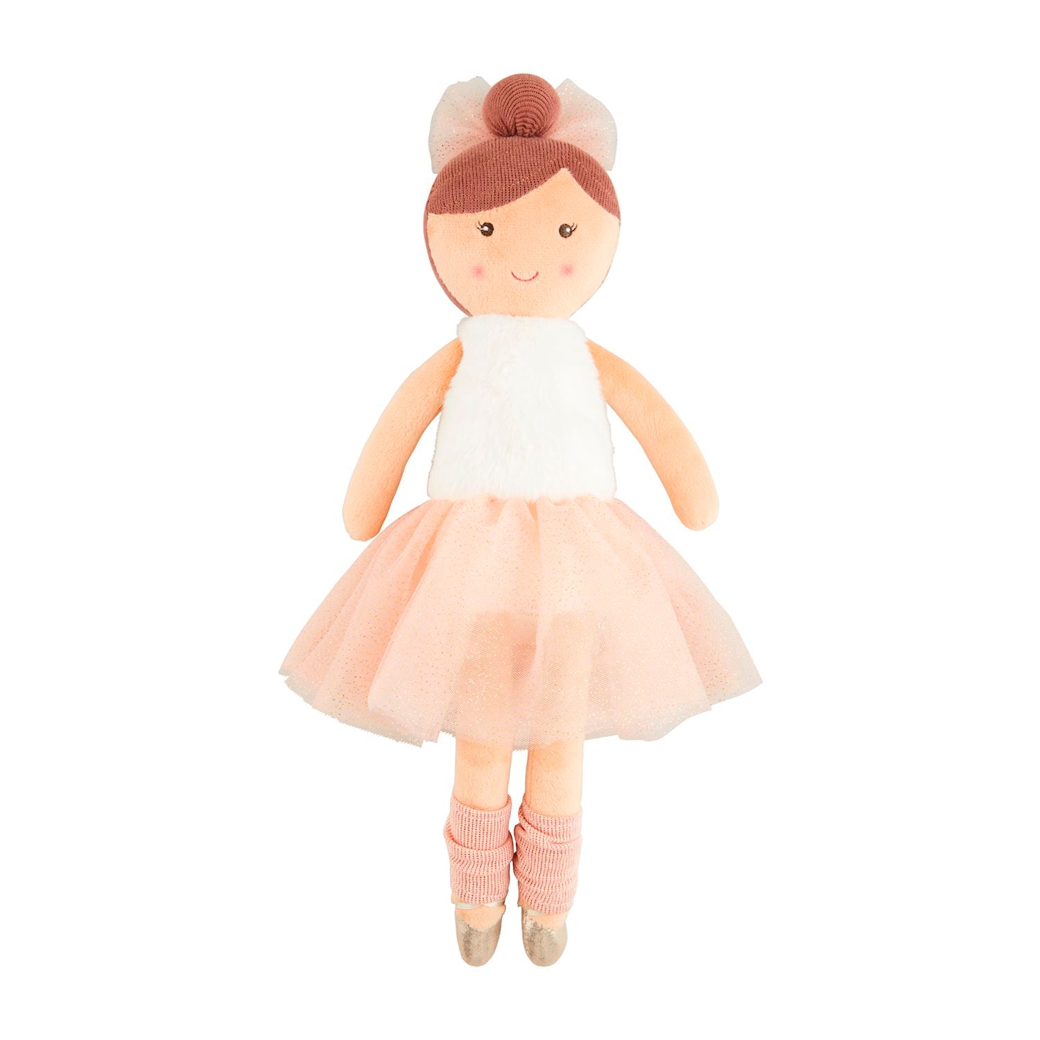 Mud Pie Brunette Ballerina Doll-MUD PIE-Little Giant Kidz