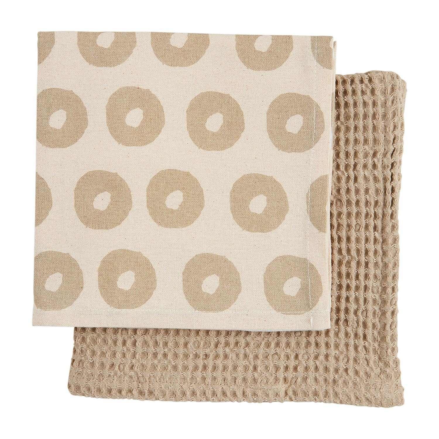 Mud Pie Circle Waffle Towel Set-MUD PIE-Little Giant Kidz