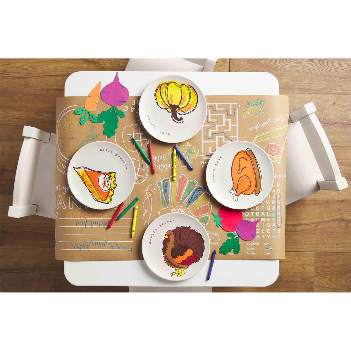 Mud Pie Color-Me Thanksgiving Table Runner Set-MUD PIE-Little Giant Kidz